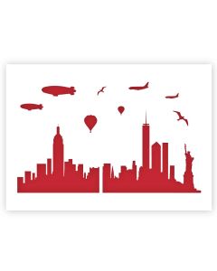 A3 New York City Skyline Vorlage
