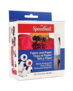 Speedball Textil- und Papierdrucktinte, Satz mit 6 Farben