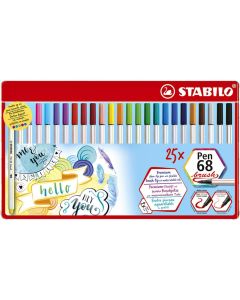 STABILO Pen 68 Bürstenset mit 25 Stück