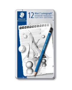 Staedtler Mars Lumograph 100 Set mit 12 Stiften (8B-2H)