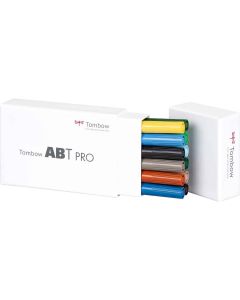 Tombow ABT PRO Marker-Set mit 12 Farben im Querformat