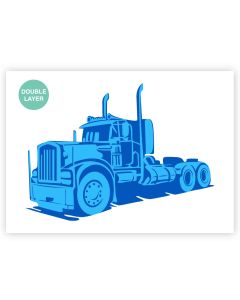 QBIX LKW A3 Schablone - 2 Schichten