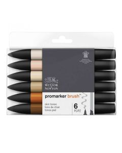 Winsor & Newton Promarker Brush Set mit 6 Hauttönen