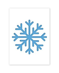Schneeflockenschablone in 3 Größen
