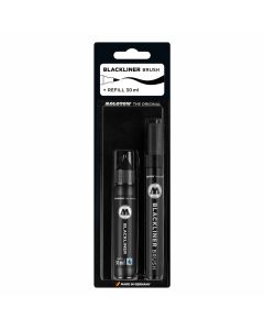 Molotow Blackliner Brush Marker & 30ml Nachfüllset