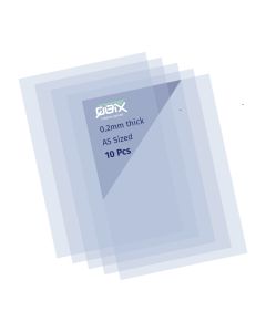 QBIX Kunststoff A5 Mylar 10x Blätter - Transparent