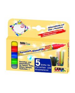 Kreul Porzellan Marker Glitter Set