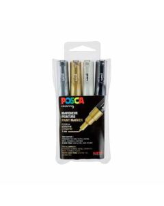 Posca PC1MC 4A 1MC - 4x Metallic Farbset