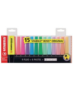 STABILO BOSS Original Highlighter Marker 15er Set