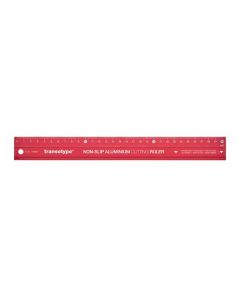 Transotype 30 cm Aluminium Lineal