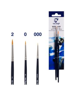 Van Gogh Aquarellpinsel 3er Set - Serie 191 - nr. 000,0,2