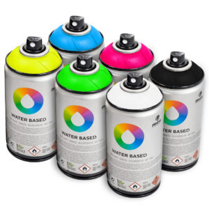 6 Stücke MTN Water Based Fluor Sprühfarbe Paket
