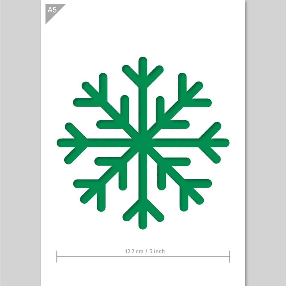 Weihnachtsfenster-Dekorationspaket - 5 Weihnachtsschablonen + 1