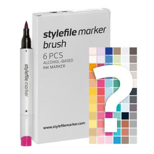 Stylefile Twin Marker Brush 6er Set Try Out
