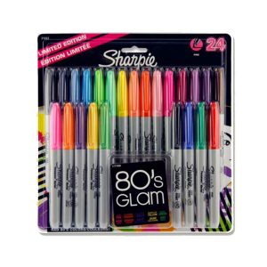 Sharpie 80's Glam Sammlung mit feiner Spitze - Satz von 24 Stück