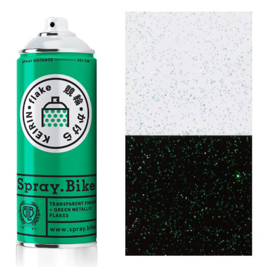 Spray.Bike Keiran spray paint spuitfles groen kleur flake collection 400ml
