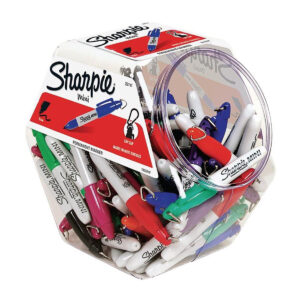 Sharpie mini marker canister display value box met 72 Sharpie pens