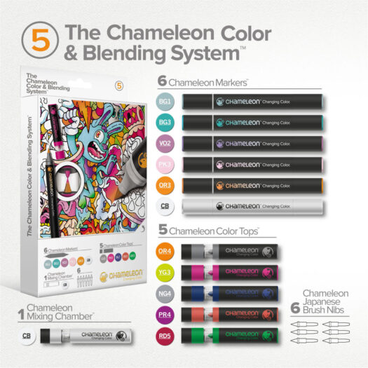 Chameleon color blending system verfstiften set stiften kopen paint marker