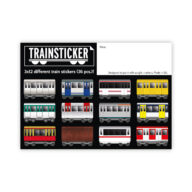 Underpressure Trainsticker Set XL A4 graffiti stickers