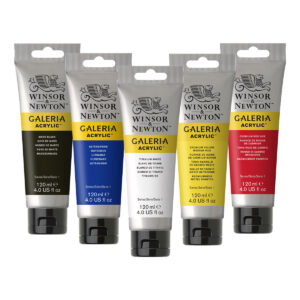 Winsor & Newton Galeria Acrylverf 120ml - Set van 5 basiskleuren